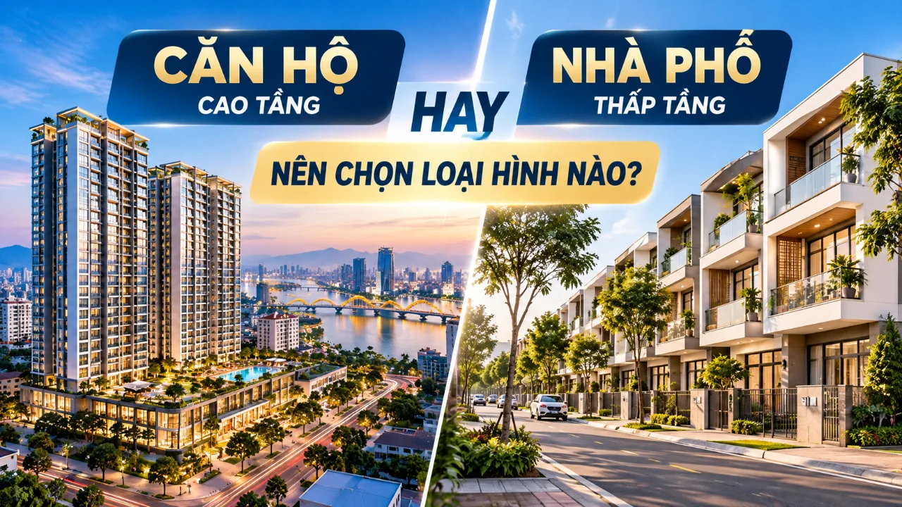 Căn hộ cao tầng hay nhà phố thấp tầng: nên chọn loại hình nào?