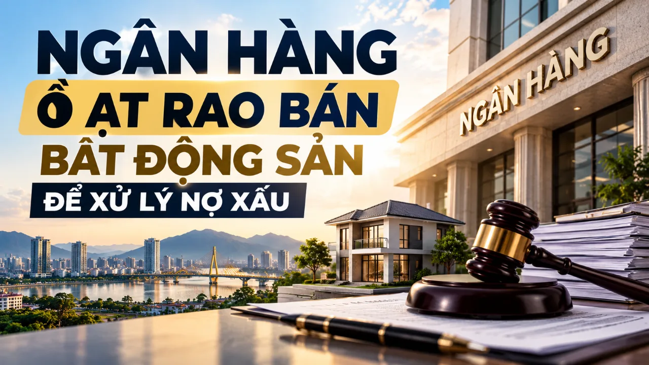 Ngân hàng ồ ạt rao bán bất động sản xử lý nợ xấu: Cơ hội nào cho nhà đầu tư?